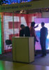 ATV Outdoor Systems booth at exhibition and LED curtains