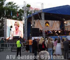 Mobile LED screen by ATV Outdoor Systems in Lipetsk