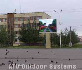 LED screen by ATV Outdoor Systems was installed not far from Polar circle